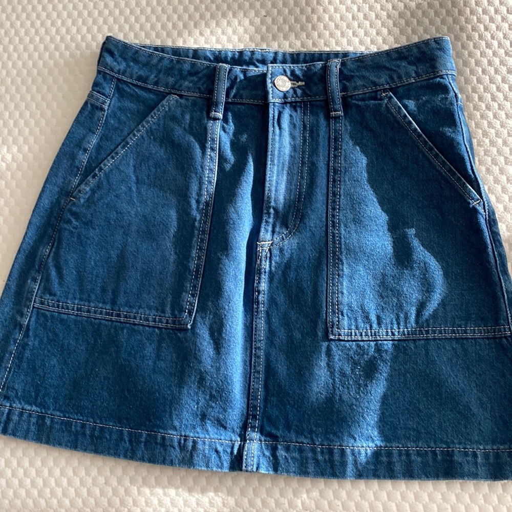 Mini Jean Skirt